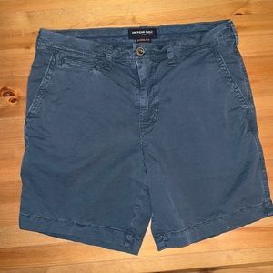 American Eagle extreme flex blue khaki shorts